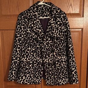 Apt. 9 Women's Black and Cream Pea Coat